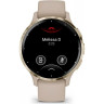 Часы GARMIN VENU 3S SOFT GOLD STAINLESS STEEL BEZEL WITH FRENCH GRAY CASE AND SILICONE BAND 010-02785-02
