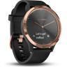 Часы GARMIN VIVOMOVE HR розовое золото с черным ремешком 010-01850-26